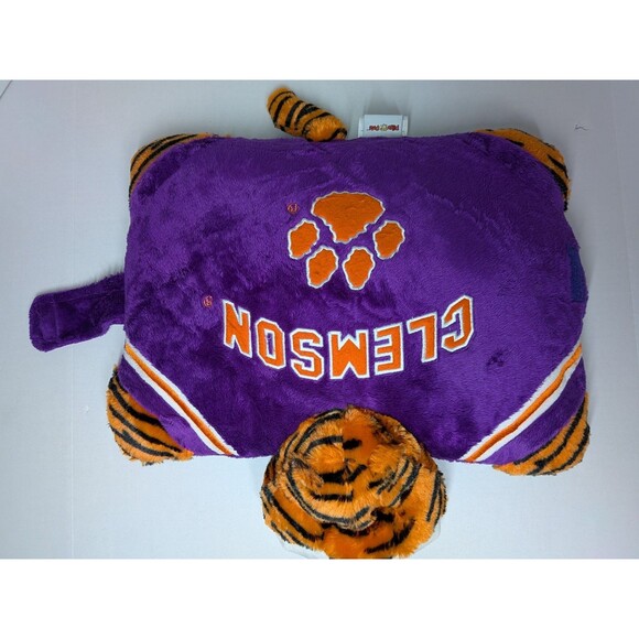 Clemson SC Tigers My  Pillowpet Purple Orange Plush Tiger Team Fan NCAA Football - Picture 1 of 11
